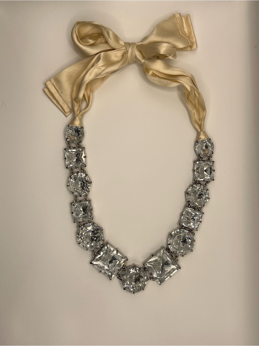 Kate Spade Satin Ribbon Crystal Collar Necklace - Picture 2 of 5
